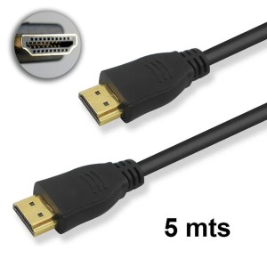CABLE HDMI MACHO-MACHO DORADOS V 1.4 5.0 MTS CA922