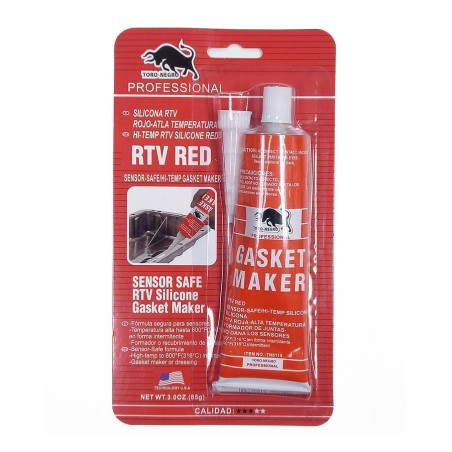 SILICONA TORO NEGRO ALTA TEMP ROJA 85 G TN1115