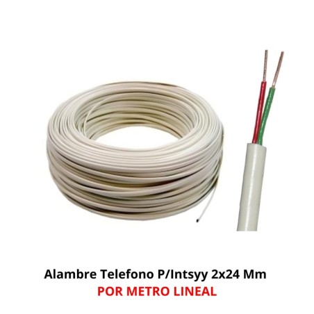 ALAMBRE TELEFONO P/INTSYY 2X24 MM