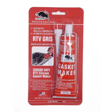 SILICONA TORO NEGRO ALTA TEM GRIS 85 G TN1115