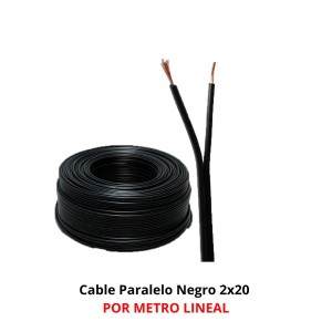 CABLE PARALELO NEGRO 2X20
