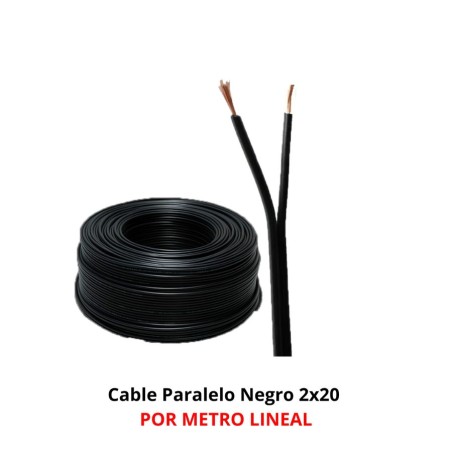 CABLE PARALELO NEGRO 2X20