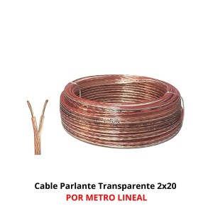 CABLE PARLANTE TRANSPARENTE 2X20