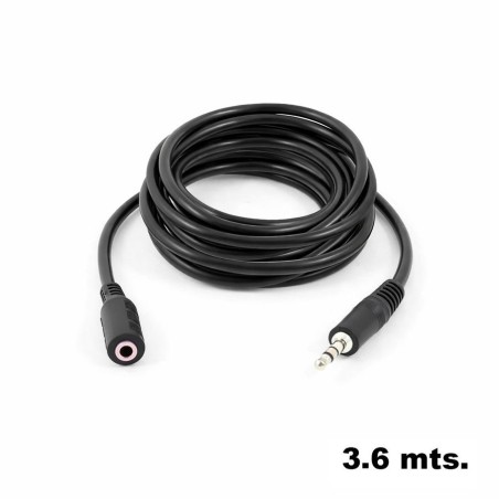 CABLE PLUG STEREO 3.5 MACHO HEMBRA 3.60 MT CA175