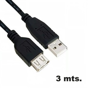 CABLE USB MACHO-HEMBRA ALARGADOR 3 MTS CA763
