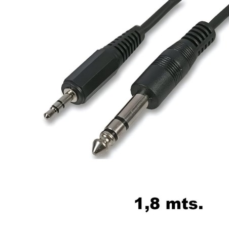 CABLE PLUG 3.5 MACHO MACHO 6.3 MONO 1.80 M CA1632