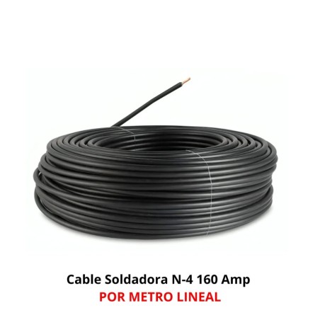 CABLE DE SOLDAR CUBIERTA DE GOMA 19 MM 160 AMP