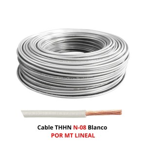 CABLE THHN N-08 BLANCO