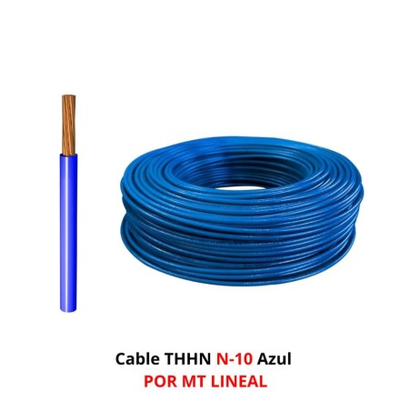 CABLE THHN N-10 AZUL