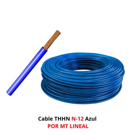 CABLE THHN N-12 AZUL