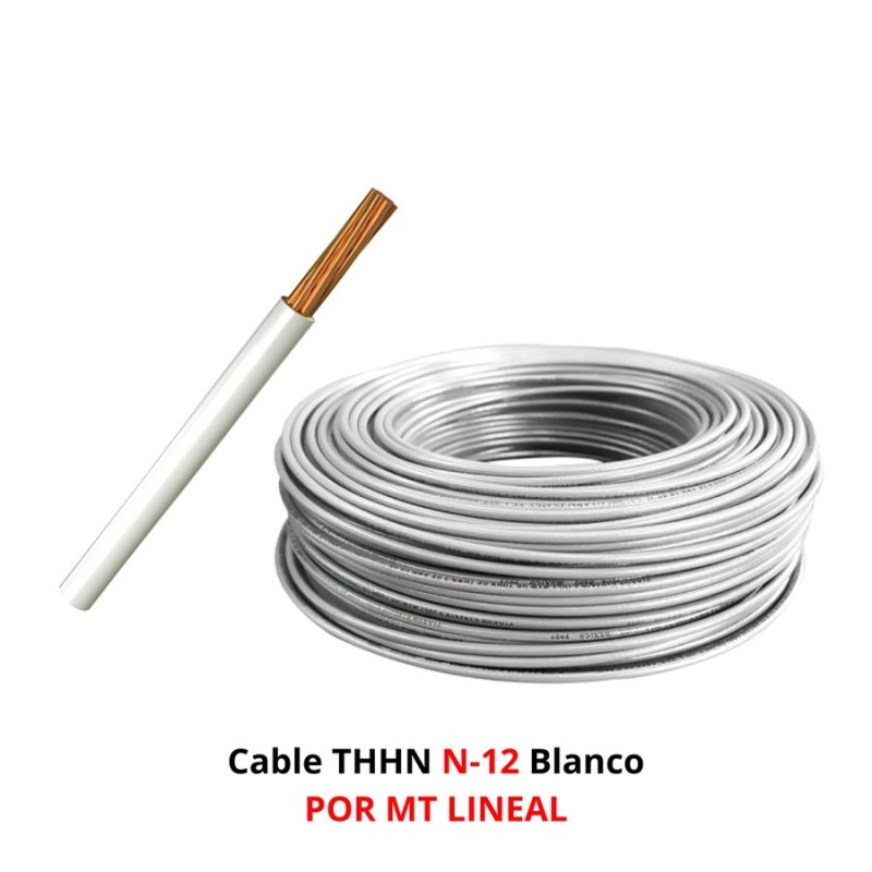 CABLE THHN N-12 BLANCO