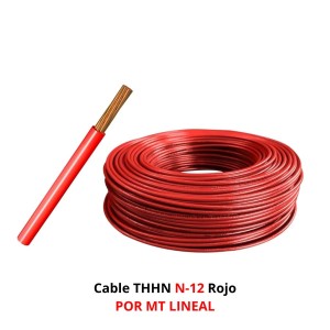 CABLE THHN N-12 ROJO