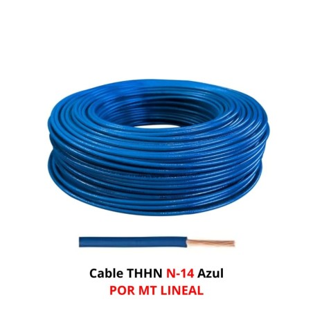 CABLE THHN N-14 AZUL