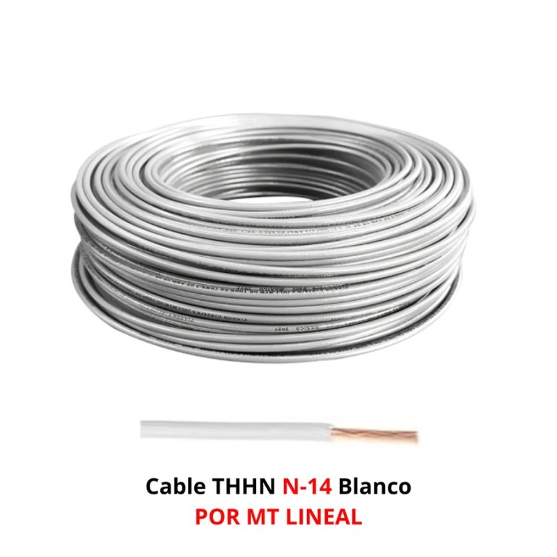 CABLE THHN N-14 BLANCO