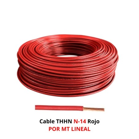 CABLE THHN N-14 ROJO