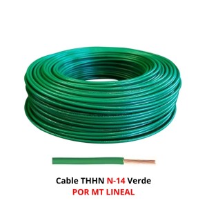 CABLE THHN N-14 VERDE