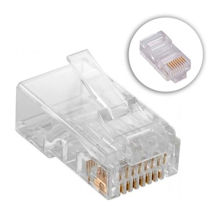 CONECTOR CABLE RED RJ-45 CON FUNDA