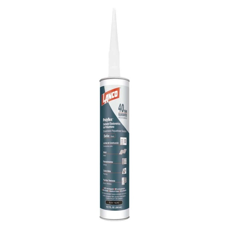 SILICONA LANCO SELLADOR POLYFLEX NEGRO 300 ML CC34