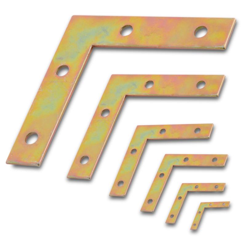 Escuadra Plana Dicromatada 21/2"