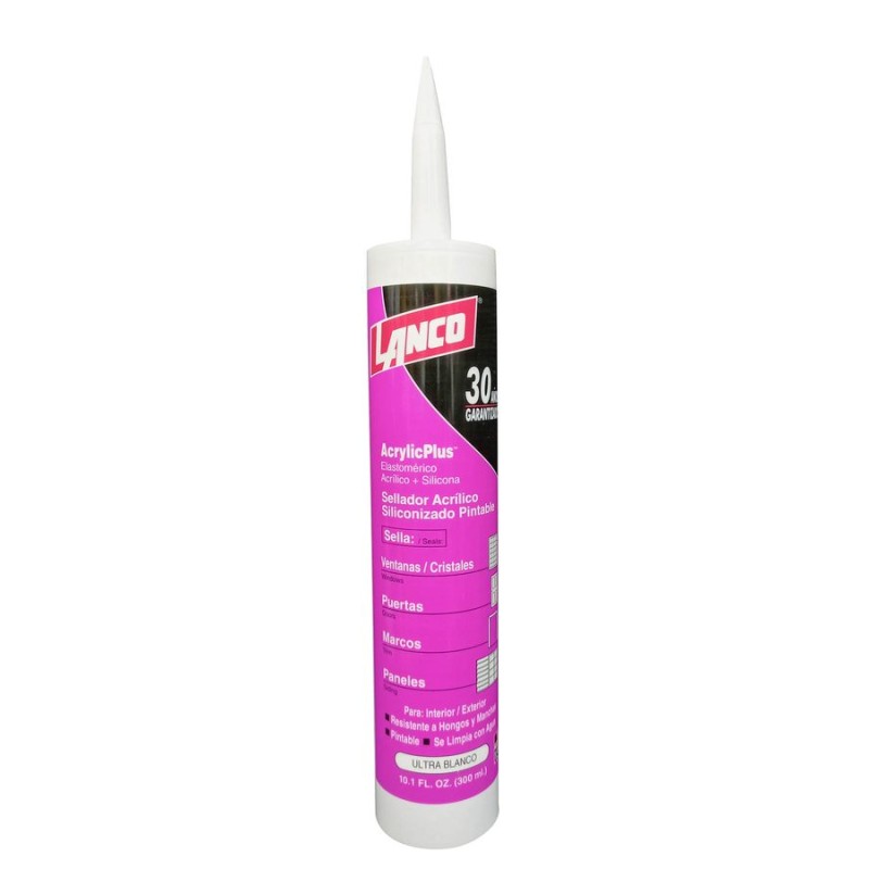SILICONA LANCO ACRILICO ACRYLIC PLUS 300 ML BLANCO