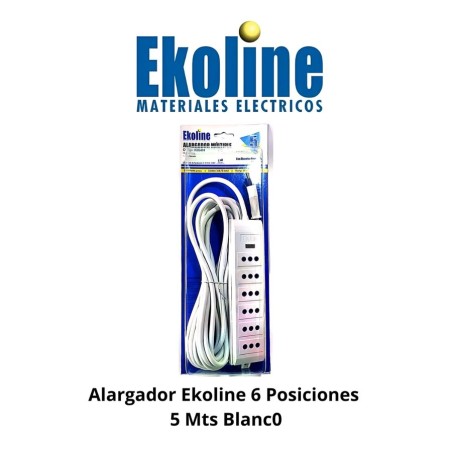 ALARGADOR EKOLINE 6 POSICIONES 5 MTS BLANC0