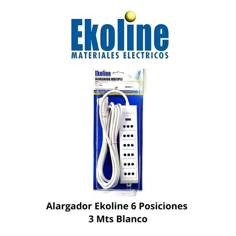 ALARGADOR EKOLINE 6 POSICIONES 3 MTS BLANCO