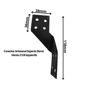 CONECTOR ARTESANAL SOPORTE SISMO VIENTO Z H3L IZQU