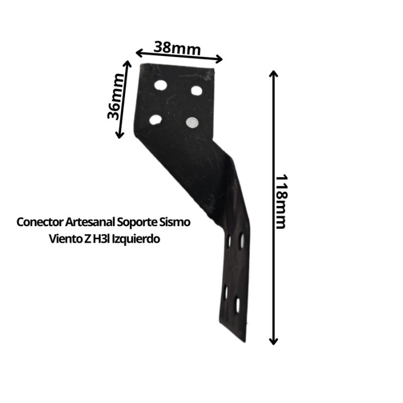 CONECTOR ARTESANAL SOPORTE SISMO VIENTO Z H3L IZQU