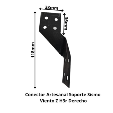 CONECTOR ARTESANAL SOPORTE SISMO VIENTO Z H3R DERE