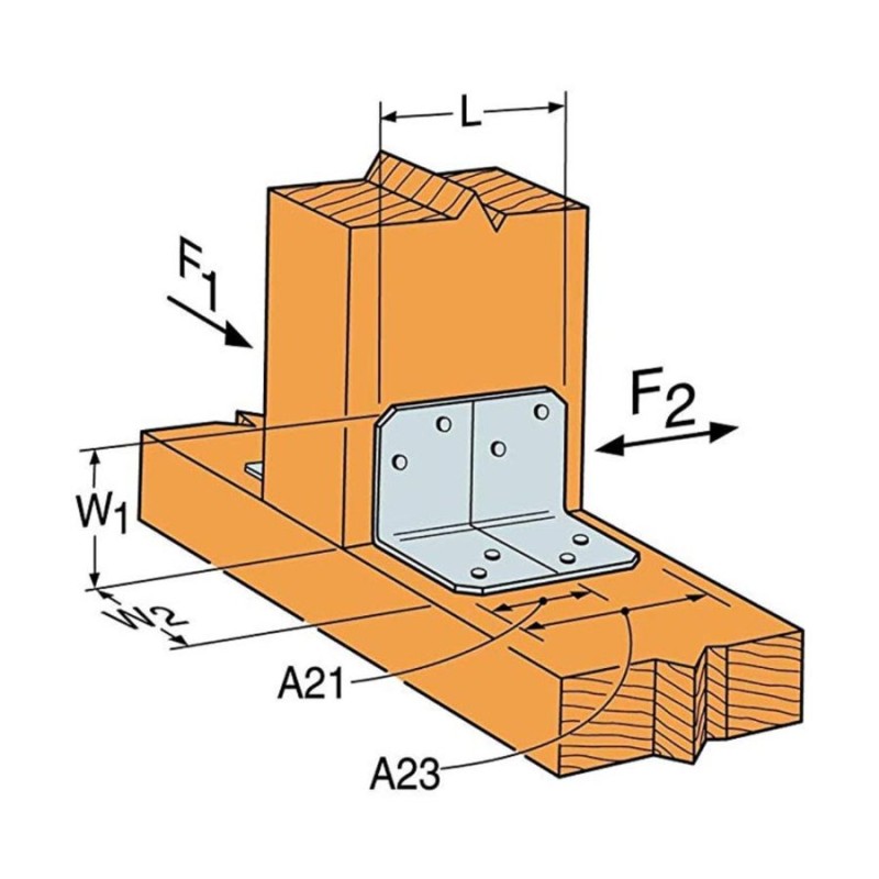CONECTOR SIMPSON ANGULO DE REFUERZO A23