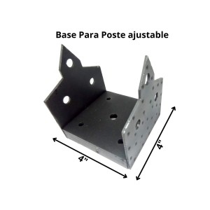 CONECTOR SIMPSON BASE PARA POSTE AJUSTABL ABA44Z