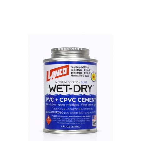 ADHESIVO PVC LANCO PEGA BAJO AGUA 118 ML