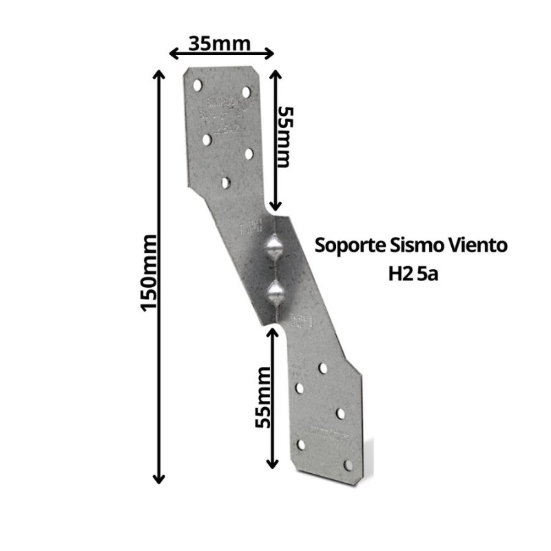 CONECTOR SIMPSON SOPORTE SISMO VIENTO H2 5A