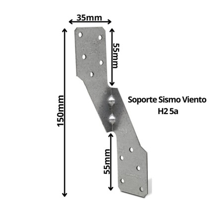 CONECTOR SIMPSON SOPORTE SISMO VIENTO H2 5A