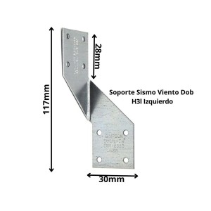 CONECTOR SIMPSON SOPORTE SISMO VIENTO DOB H3L IZQU