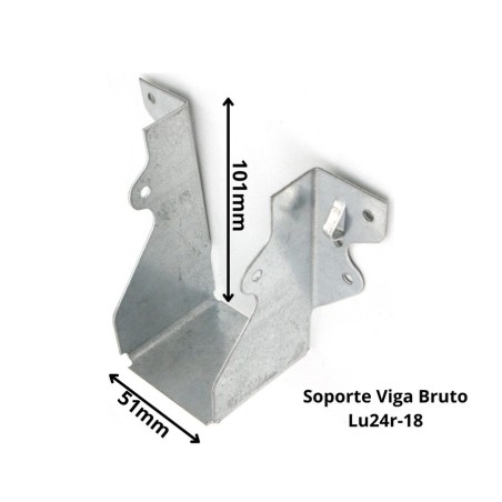 CONECTOR SIMPSON SOPORTE VIGA BRUTO LU24R-18