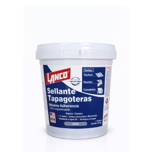 TAPAGOTERAS LANCO SELLANTE 1/4 GL (946ML) GRIS