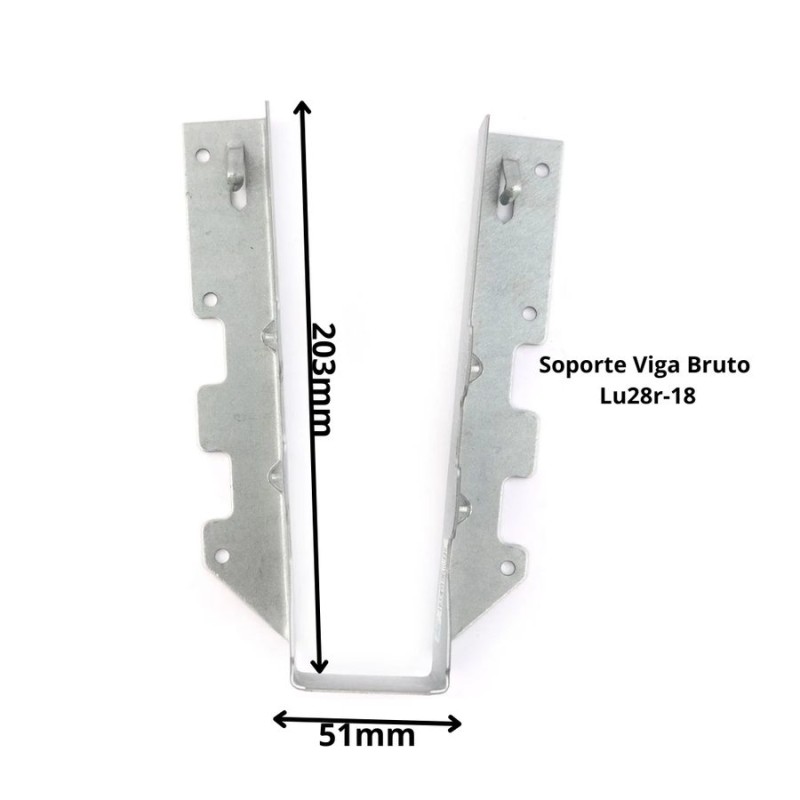 CONECTOR SIMPSON SOPORTE VIGA BRUTO LU28R-18