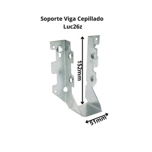 CONECTOR SIMPSON SOPORTE VIGA CEPILLADO LUC26Z