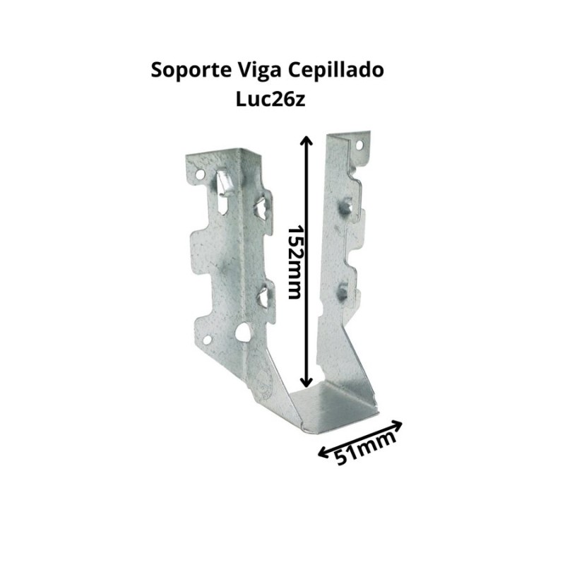 CONECTOR SIMPSON SOPORTE VIGA CEPILLADO LUC26Z