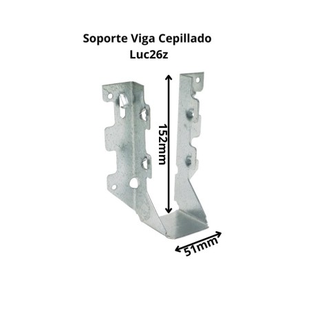 CONECTOR SIMPSON SOPORTE VIGA CEPILLADO LUC26Z