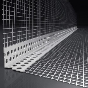 ESQUINERO PERFORADO PVC CON MALLA FIBRA DE VIDRIO