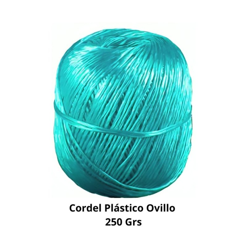 CORDEL PLASTICO OVILLO 250 GRS