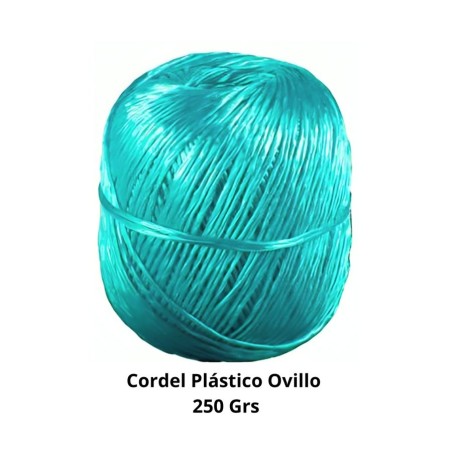 CORDEL PLASTICO OVILLO 250 GRS