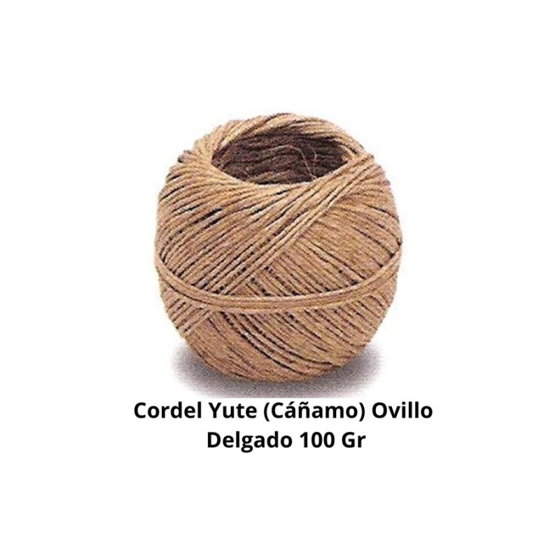 CORDEL YUTE (CAÑAMO) OVILLO DELGADO 100 GR