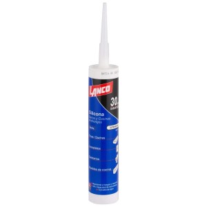 SILICONA LANCO BAÑO Y COCINA FUNGICIDA BLANCA