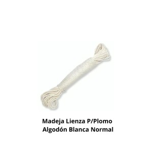 MADEJA LIENZA P/PLOMO ALGODON BLANCA NORMAL