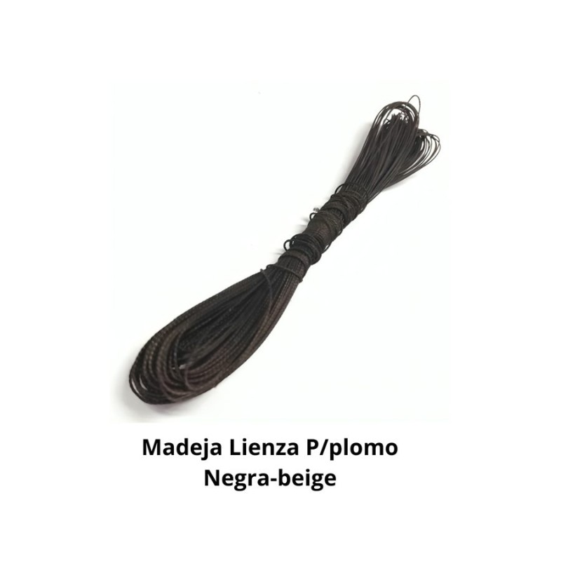 MADEJA LIENZA P/PLOMO NEGRA-BEIGE