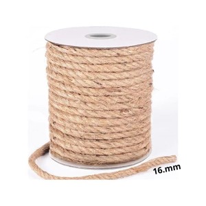 CORDEL YUTE (CAÑAMO) TORCIDO 15 MM 44 07 MT X K