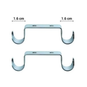 SOPORTE BARRA CORTINA 5/8" (16 MM) DOBLE TECHO X